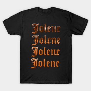 - Jolene - Retro Dolly Lyrics Design T-Shirt